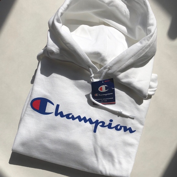 Champion Tops - CHAMPION HOODIE! Oversized! red, white & blue!